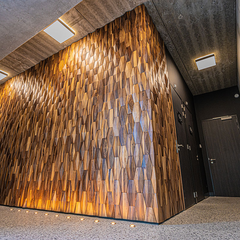 Crest Walnut Wood Wall Panel - Designer Surface Solutions