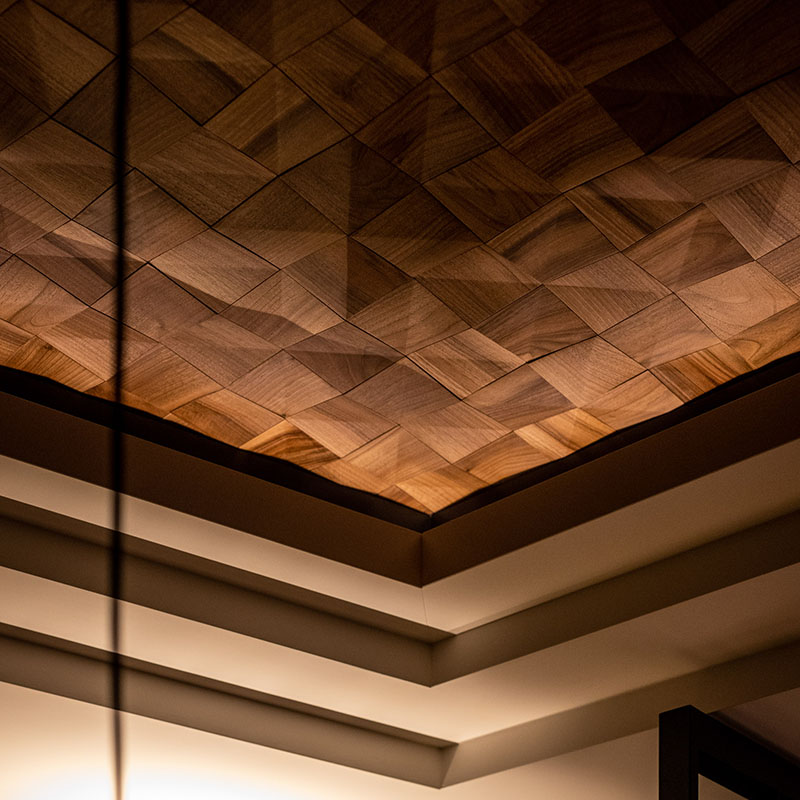 Float Walnut Wood Wall Panel 3 - Designer Surface Solutions