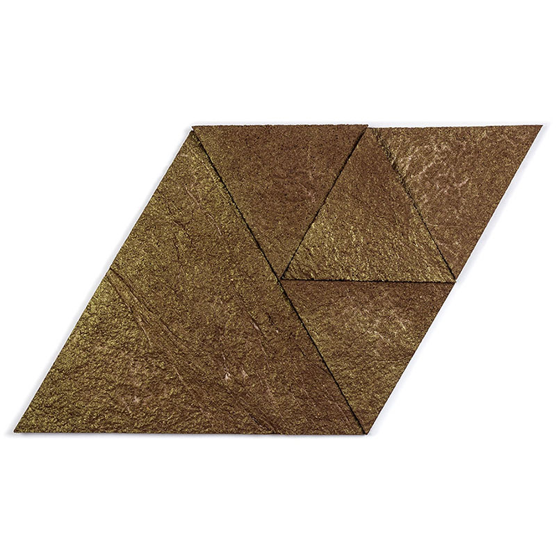 Korkstone Triangle Brown Gold - Designer Surface Solutions