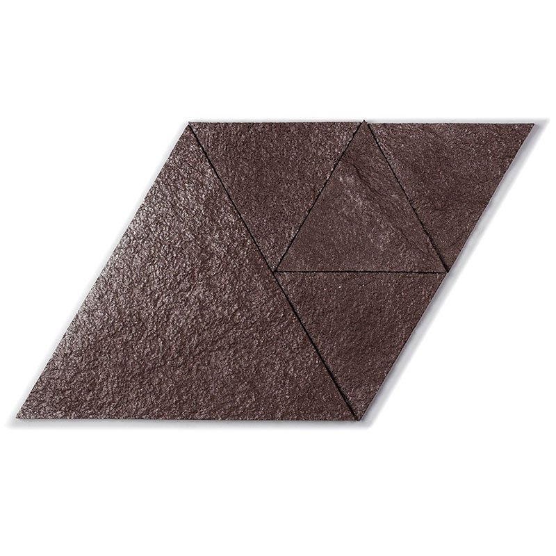 Korkstone Triangle Brown Silver - Designer Surface Solutions