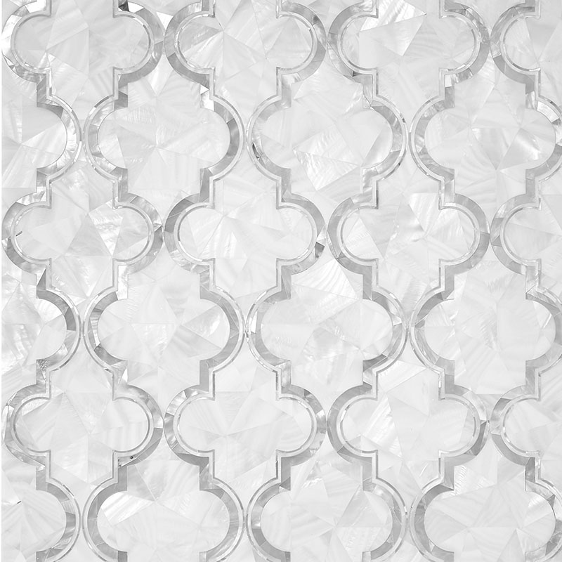 Mother of Pearl Arabesque Dream Silver - Designer Surface Solutions