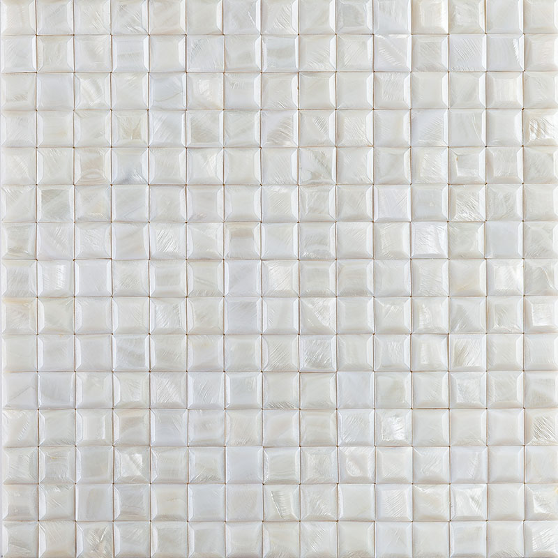 Mother of Pearl Bianco Pavimento Cube - Designer Surface Solutions