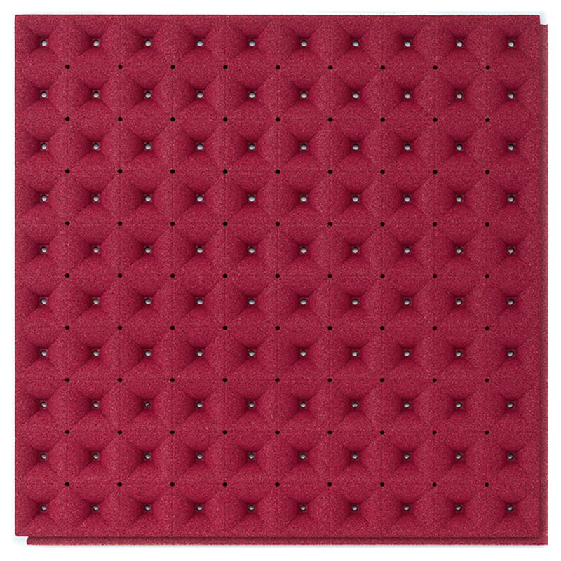 Organic Blocks Acoustic Panels Undertone Red - Designer Surface Solutions