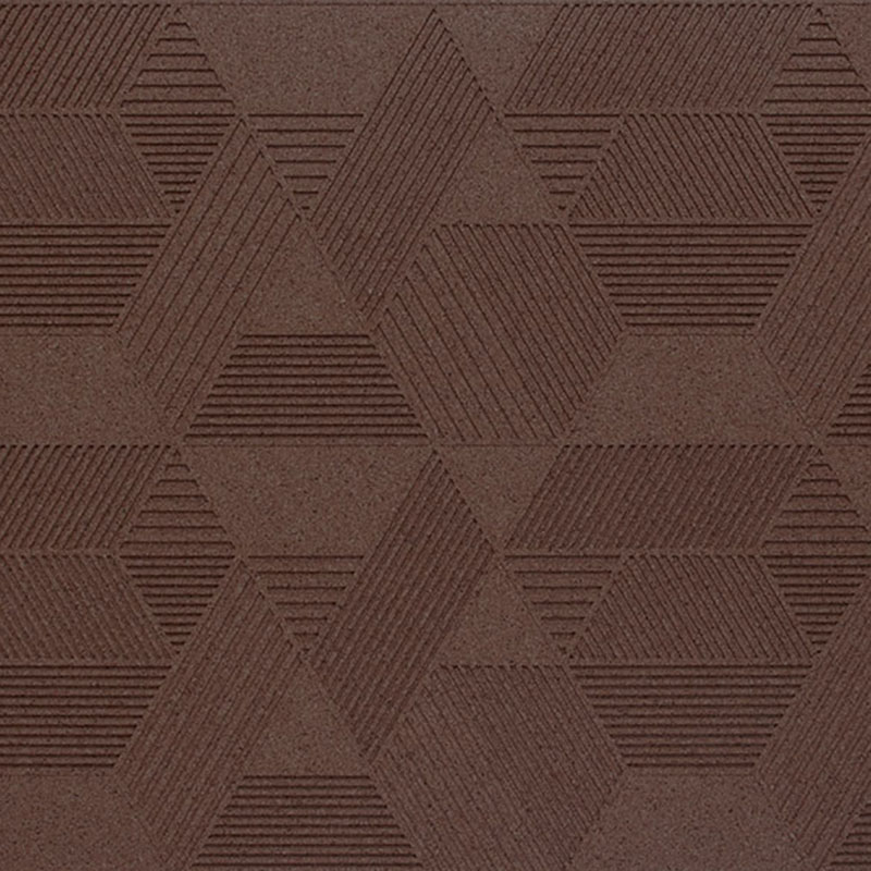 Organic Blocks Cork Strips Geometric Aubergine - Designer Surface Solutions
