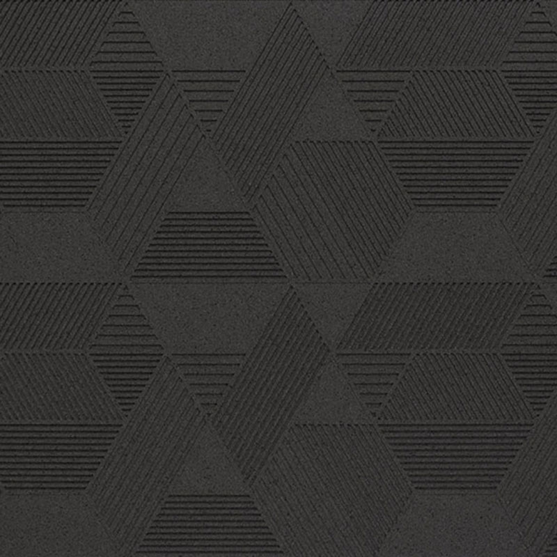 Organic Blocks Cork Strips Geometric Black - Designer Surface Solutions