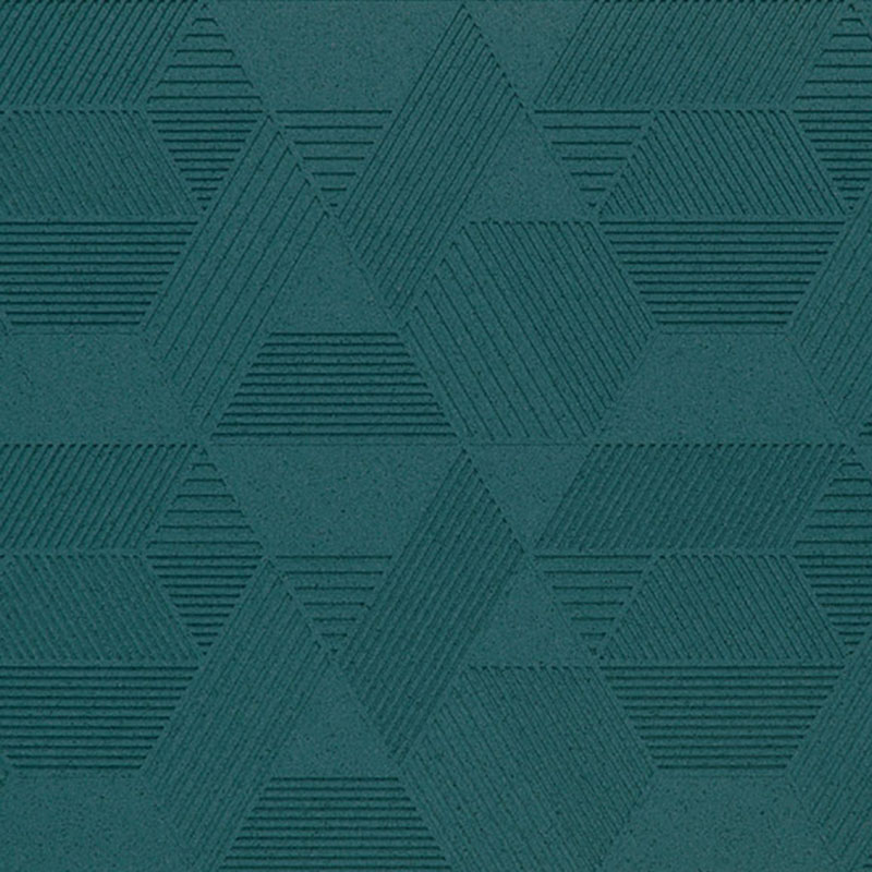 Organic Blocks Cork Strips Geometric Emerald - Designer Surface Solutions