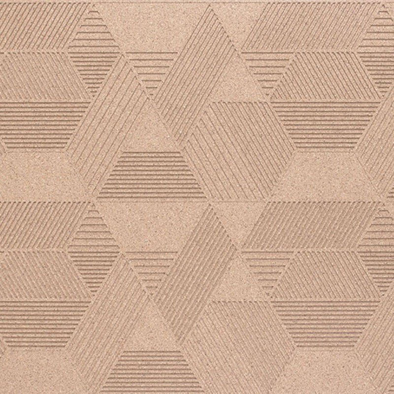 Organic Blocks Cork Strips Geometric Ivory - Designer Surface Solutions