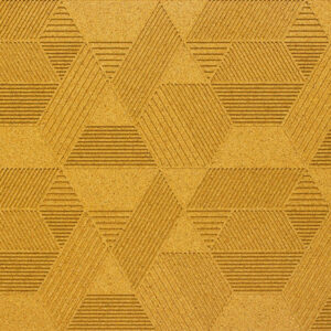 Organic Blocks Cork Strips Geometric Yellow - Designer Surface Solutions