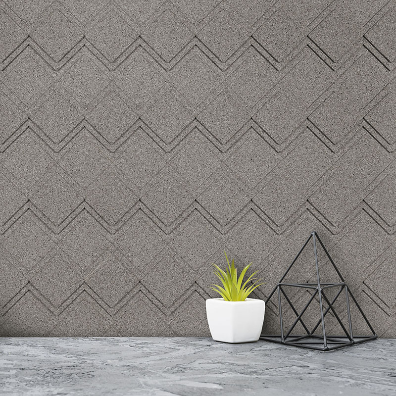 Organic Blocks Cork Strips Step Taupe Media Shot - Designer Surface Solutions