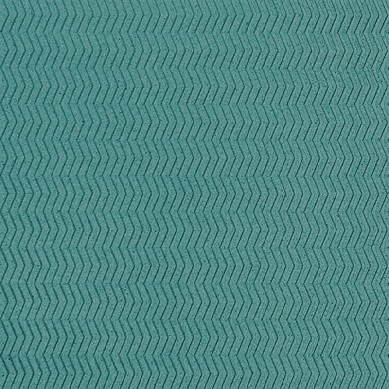 Organic Blocks Cork Strips Zigzag Turquoise - Designer Surface Solutions
