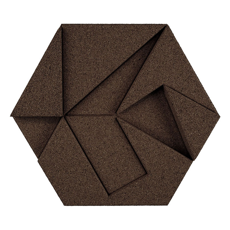 Organic Blocks Hexagon Aubergine - Designer Surface Solutions