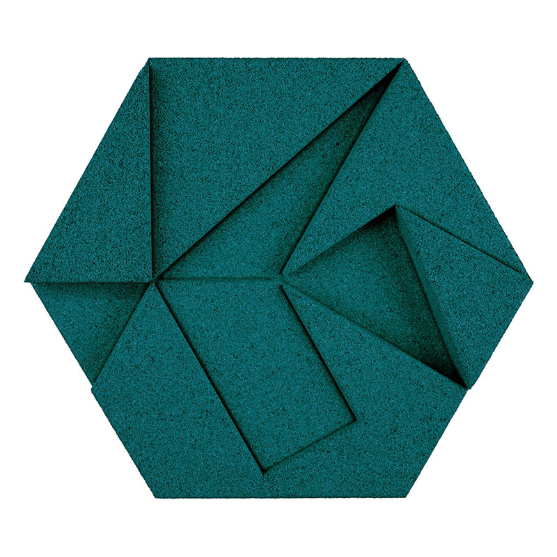Organic Blocks Hexagon Emerald - Designer Surface Solutions