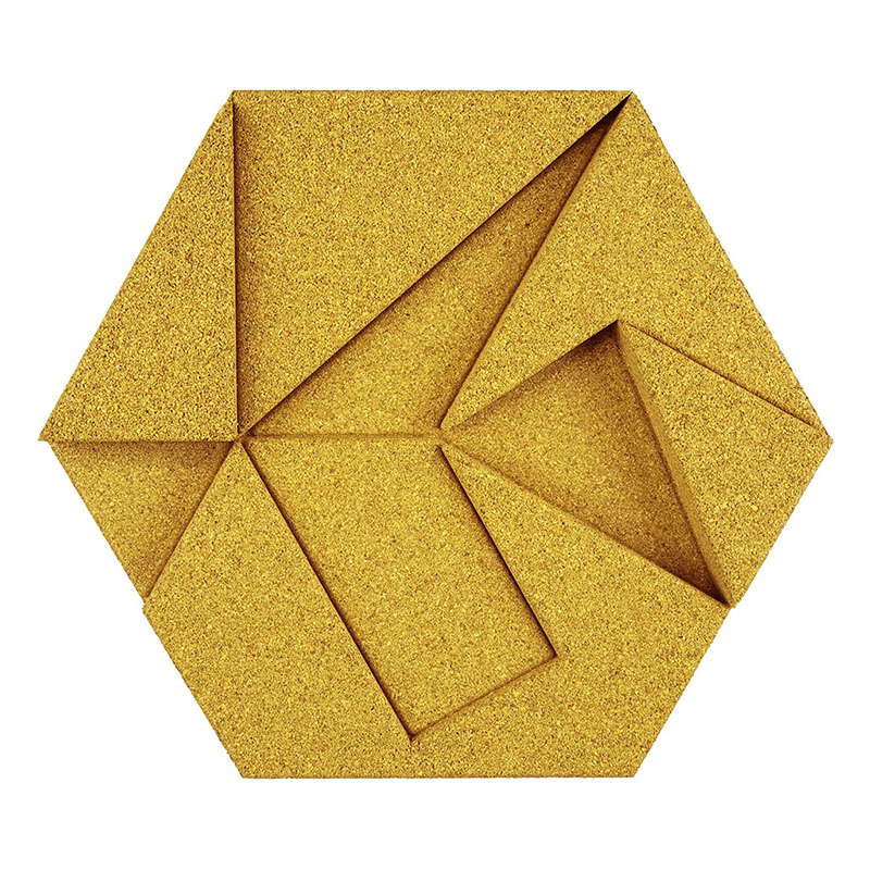Organic Blocks Hexagon Yellow - Designer Surface Solutions