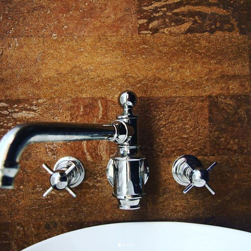 Prime Cork Leather Bathroom image - Designer Surface Solutions