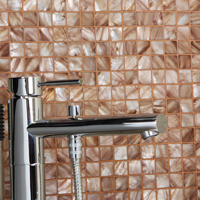 Mosaic Tile Copper Bathroom - Designer Surface Solutions