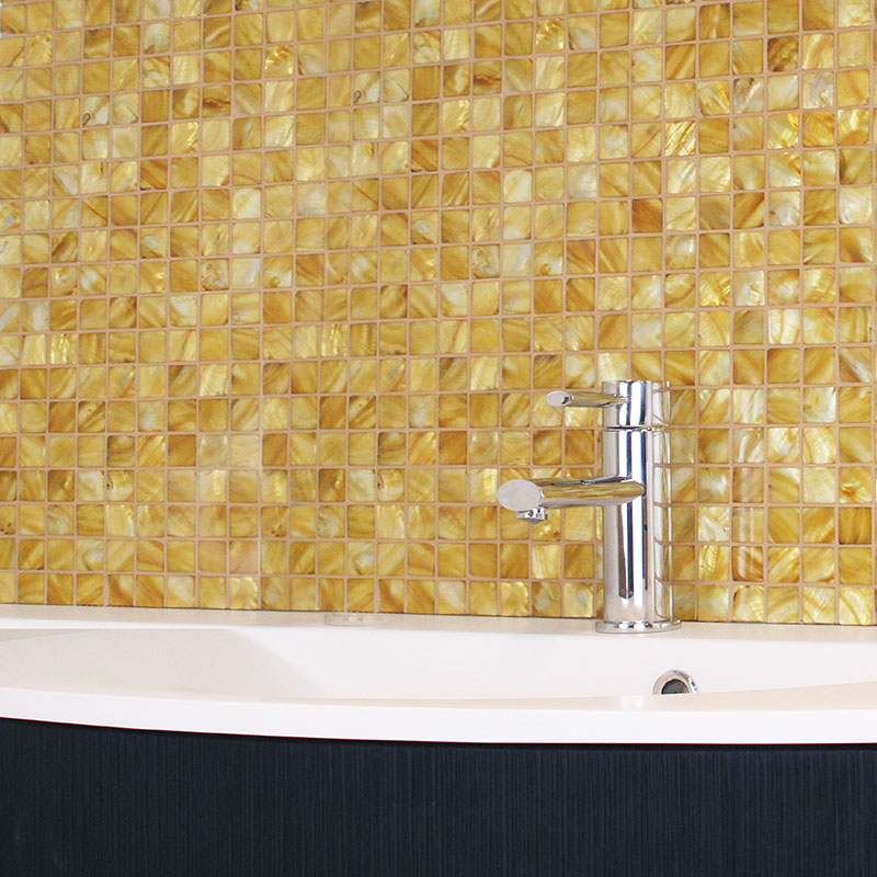 Mosaic Tile Emerald Gold 25mm - Designer Surface Solutions
