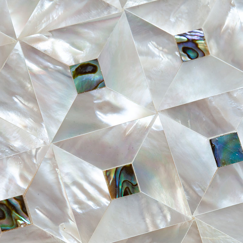 Mother of Pearl Gemstone Detail - Designer Surface Solutions